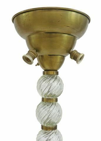 Italian mid century modern four light floor lamp attributed to