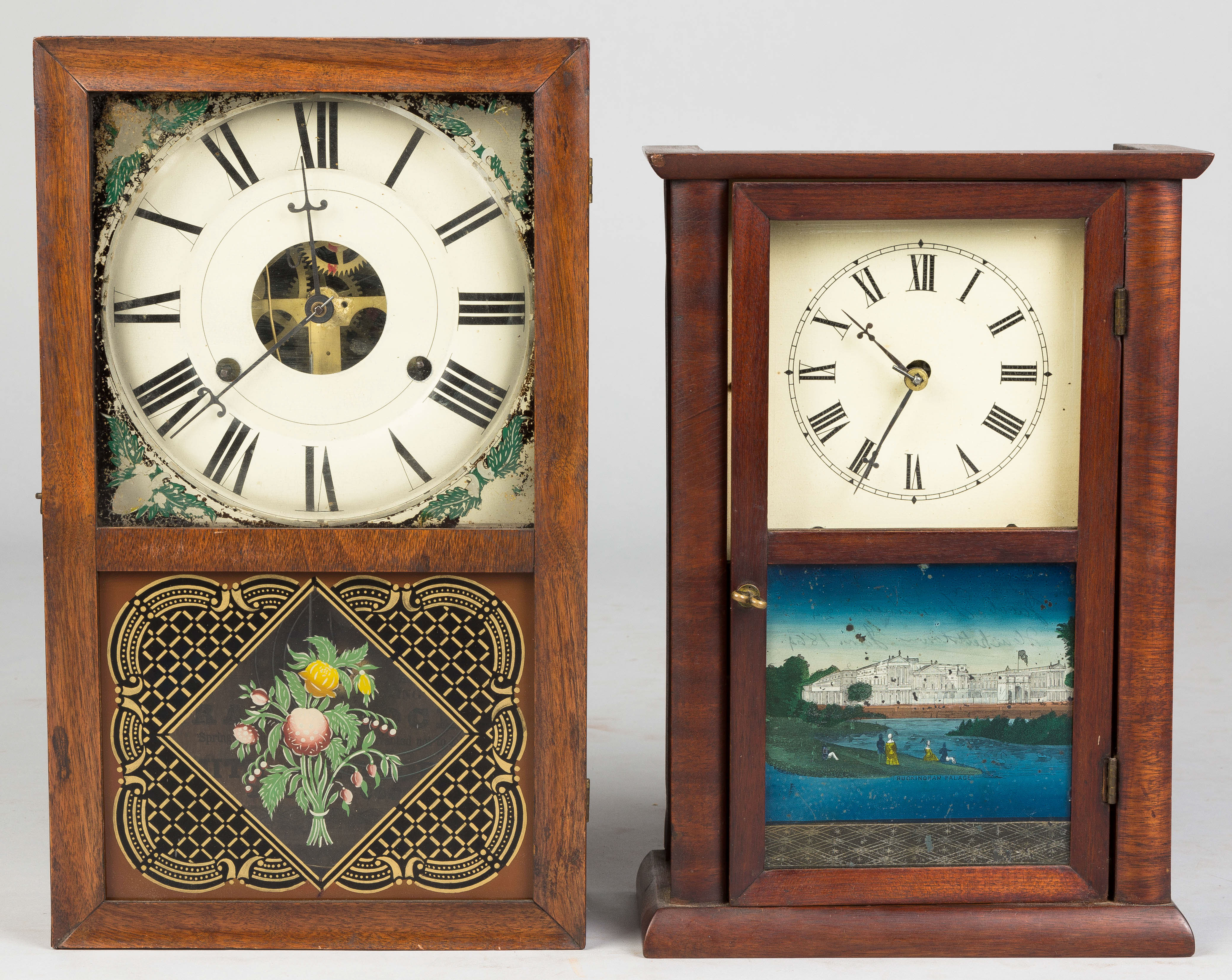 Smith and Goodrich Box Clock Repainted metal dial Time and
