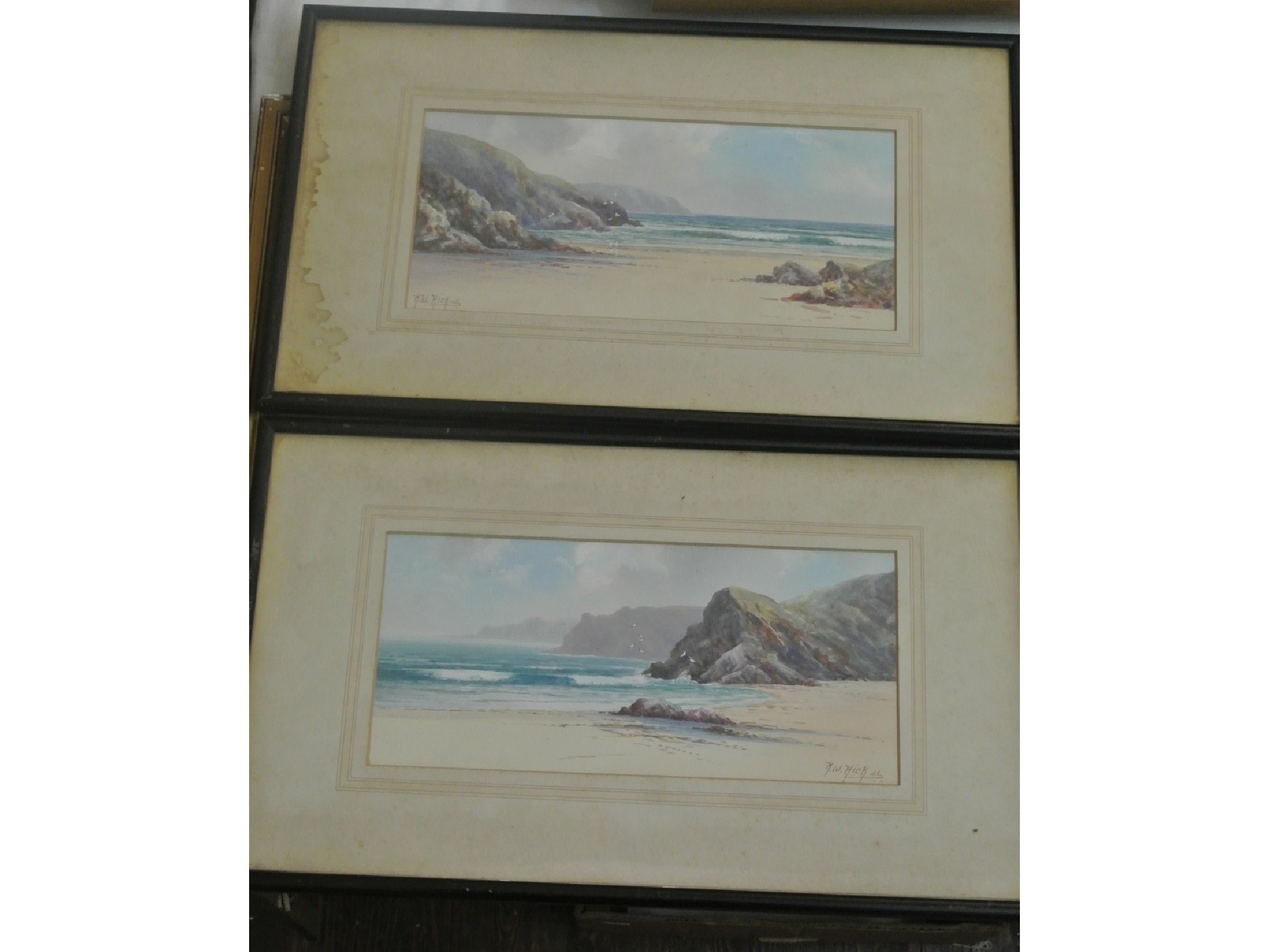 A pair of early 20th century watercolours of Cornish type