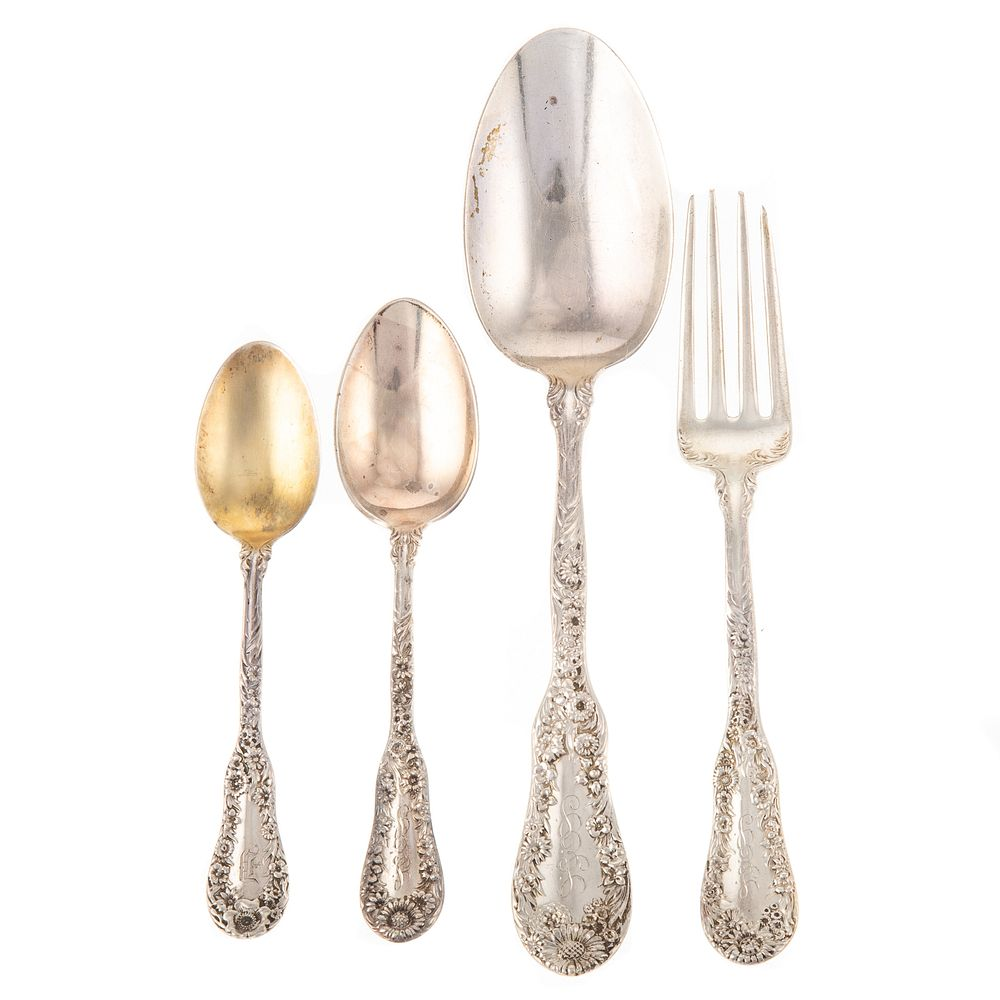 Dominick Haff Sterling Flatware No 10 pattern including twelve forks