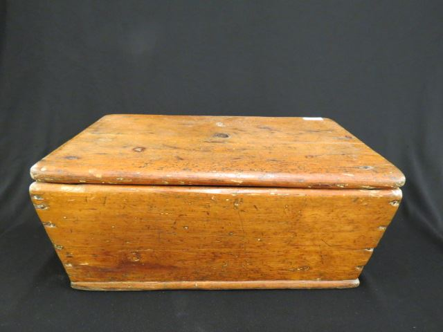 Early Wooden Box lift top 12 X 19