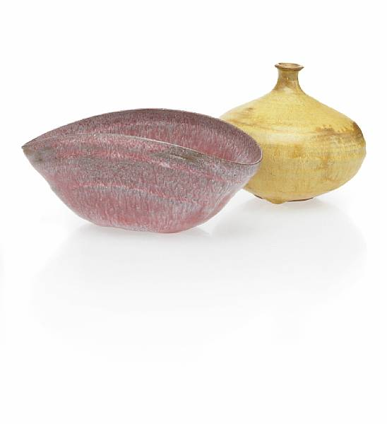 Beatrice Wood American 1893 1998 a small closed form vase