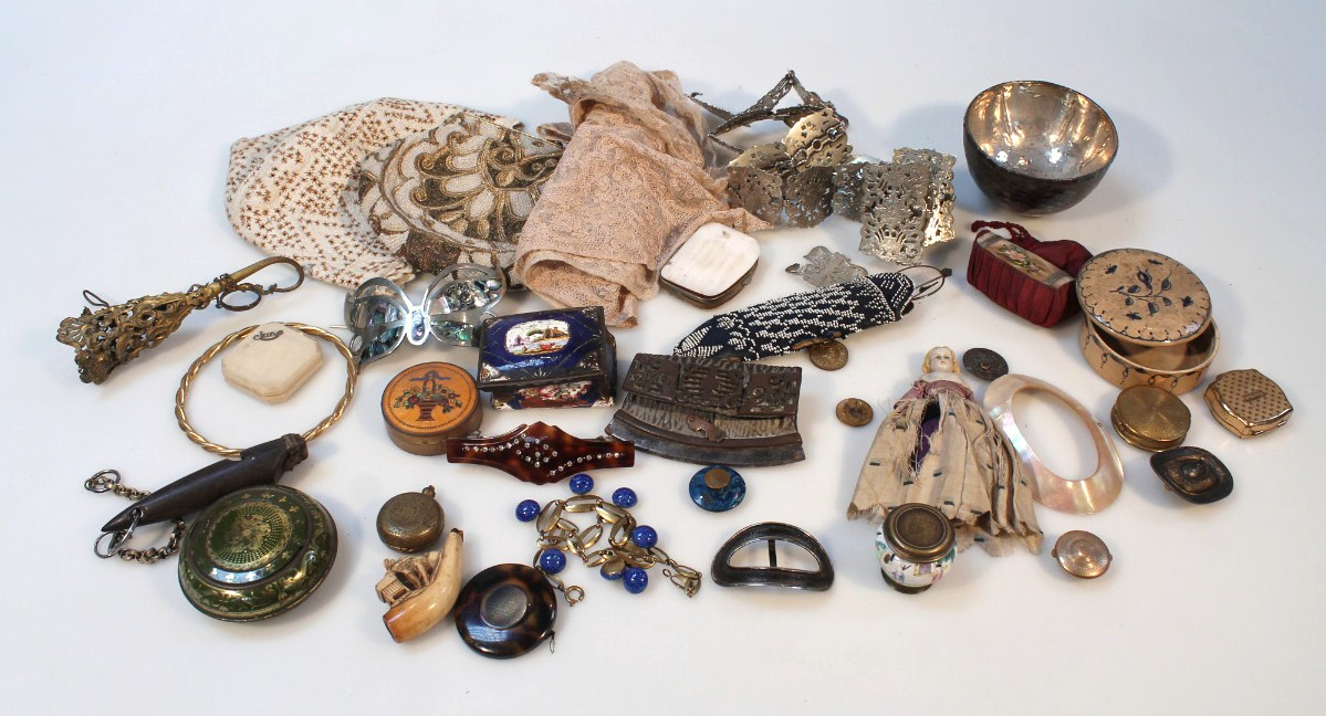 Various bygones collectables and jewellery to include a Chinese enamel