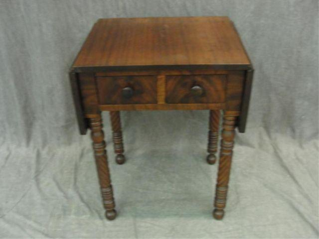 Empire 2 Drawer Drop Leaf Table From a West 79th