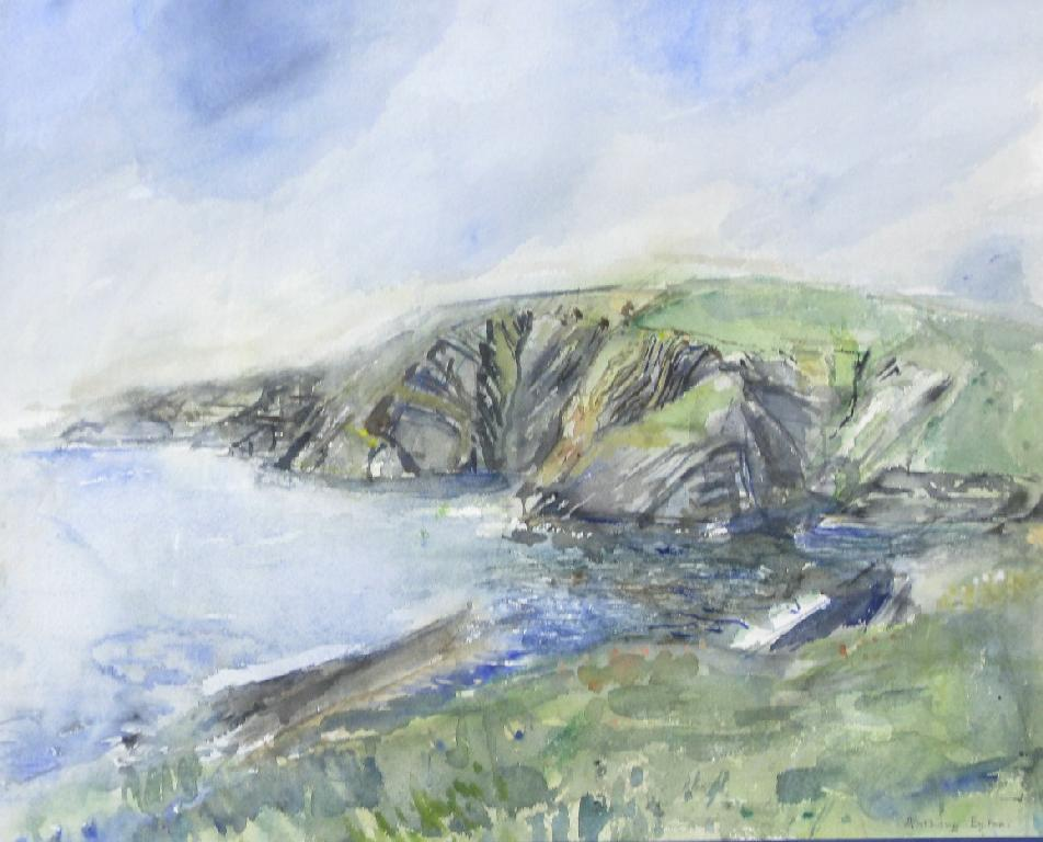 ANTHONY EYTON R A b 1923 Ceibwr Bay Pembrokeshire signed