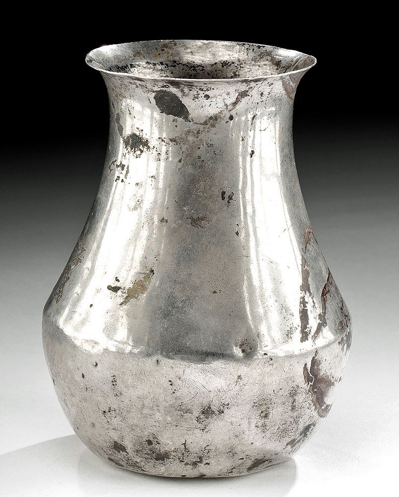 Delicate Roman Silver Beaker Wine Vessel Roman Imperial Period ca