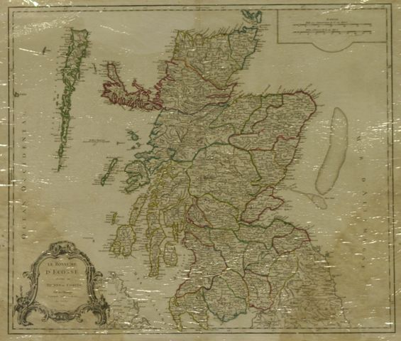 ROBERT De Vaugondy Le Royaume D Ecosse divise en Shires