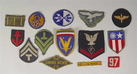 Group of US German Patches Luftwaffe NCO jacket eagle cut