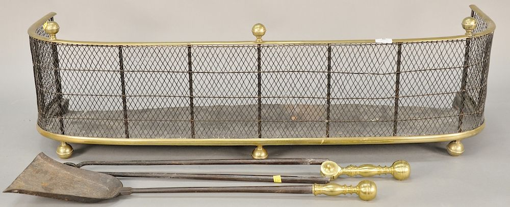 Three piece lot to include Federal wire fire fender with