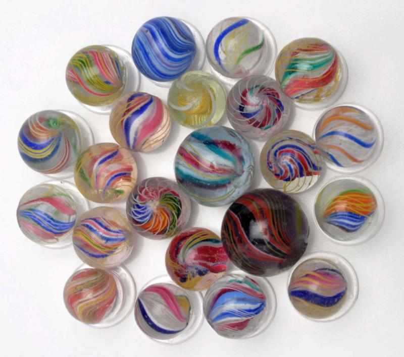 Lot of 22 Handmade Marbles Description This lot includes divided