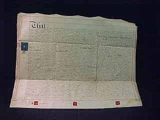 Morgage assignment indenture pertaining to property in Ormskirk Lancaster County