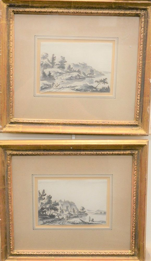 Pair Circle of Abraham Rademaker 1675 1735 Pair of Landscapes