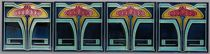 Grohn Tiles Germany ca Early 20th Century Four Grohn Tiles