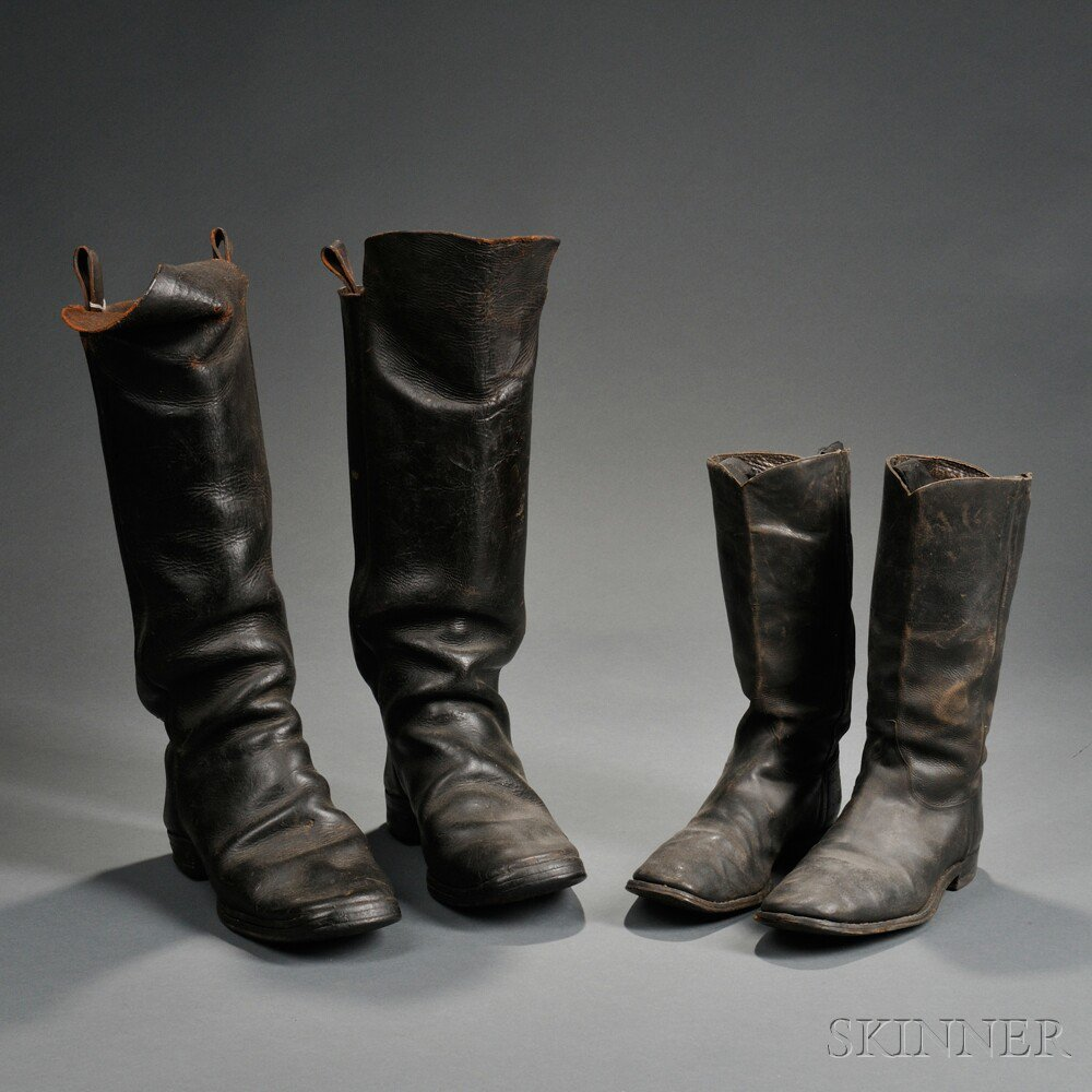 Two Pairs of Civil War era Boots c mid to