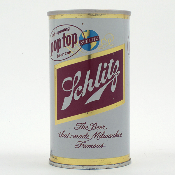 Schlitz Beer POP TOP Zip Top MILWAUKEE 120 27Reference USBC