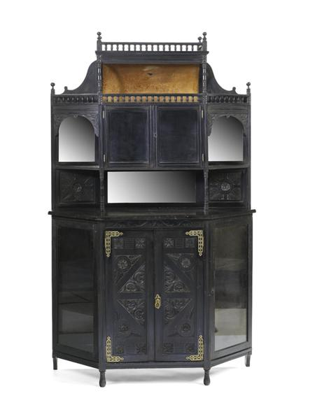 An ebonised wood credenza circa 1870 In the manner of
