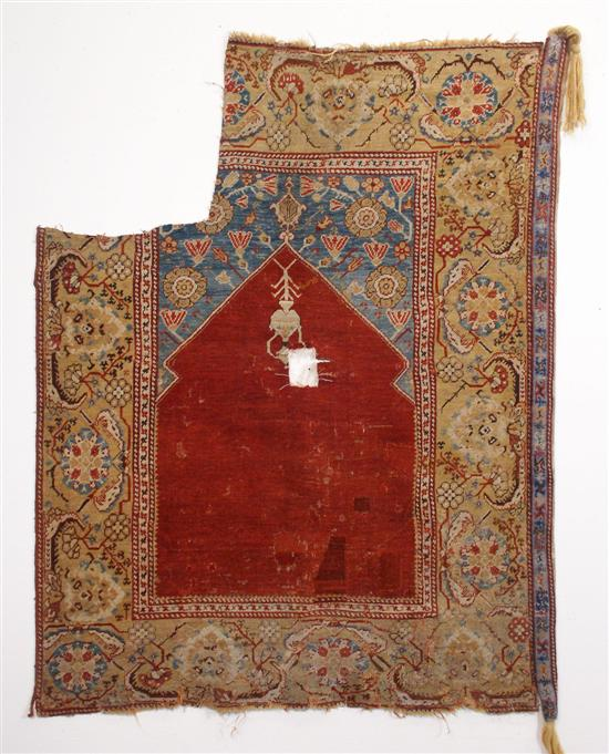 TRANSYLVANIAN PRAYER RUG 17th 18th century 5 feet 7 inches