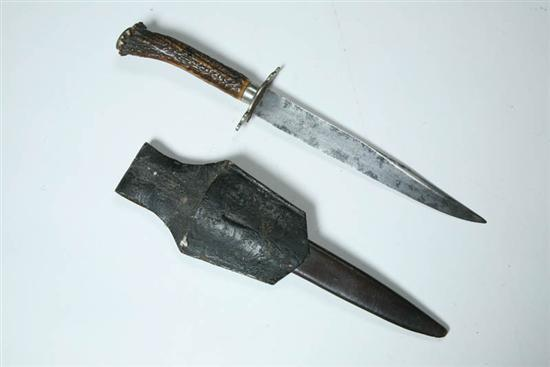 KNIFE England 2nd half 19th century Bowie knife with blade
