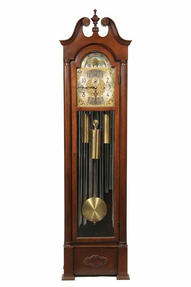 GRANDFATHER CLOCK Chimes Tall Clock by Herschede with nine chimes