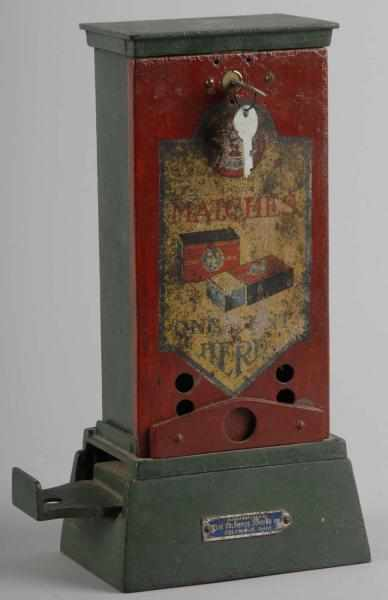 Early Columbus Vending Co Match Dispenser Description Complete with keys