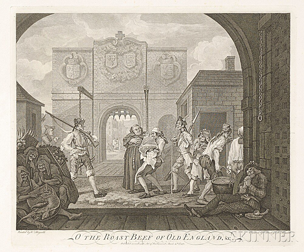 William Hogarth British 1697 1764 Four Works O The Roast