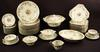 DINNER SERVICE Ninety four piece set of KPM porcelain in