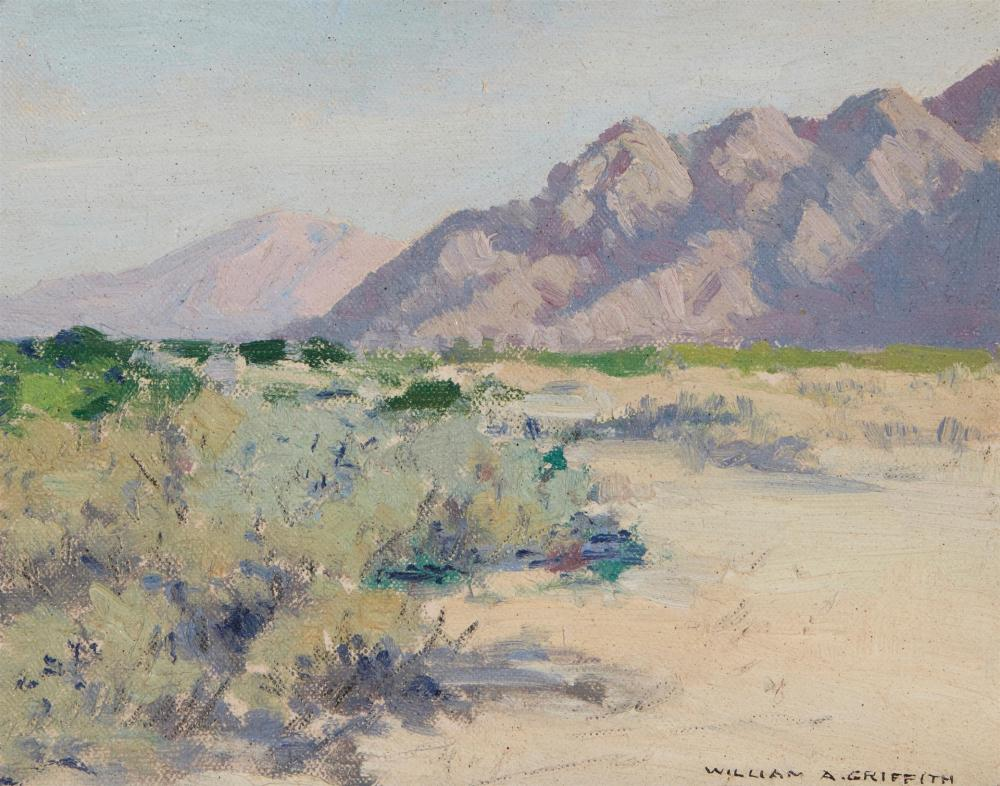 William Alexander Griffith 1866 1940 Near Palm Springs Oil on