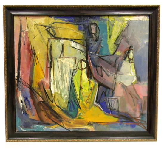 Marion Huse American 1896 1967 Dance Motif 1955 oil on