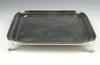 SALVER Square footed English sterling salver hallmarked London 1912 stamped
