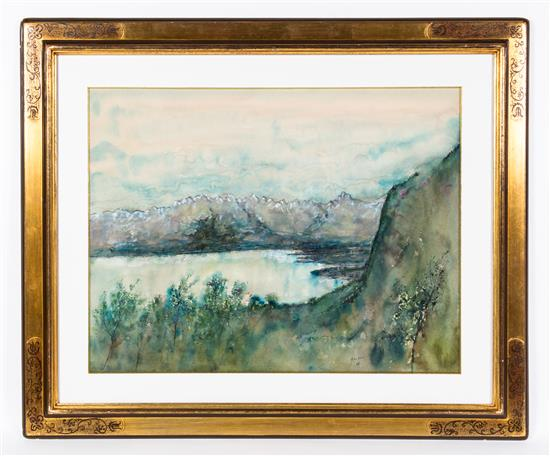 Sale 428 Lot 755 Bernard Gantner French b 1928 Paysage