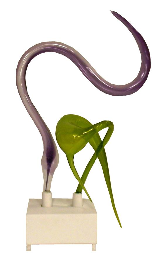 Mundy Hepburn Connecticut b 1955 free form blown glass and