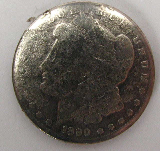 1891 O Morgan Silver Dollar worn