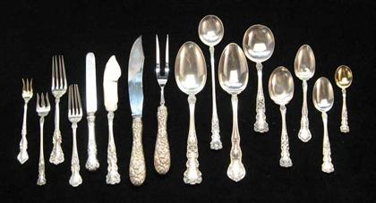 Two partial Gorham and R W S flatware services late
