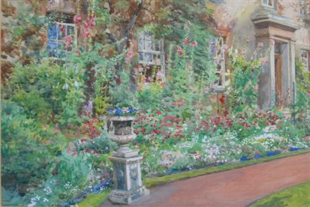 HEW LORIMER SCOTTISH 1907 1993 SUMMER BLOSSOM Signed watercolour 34cm