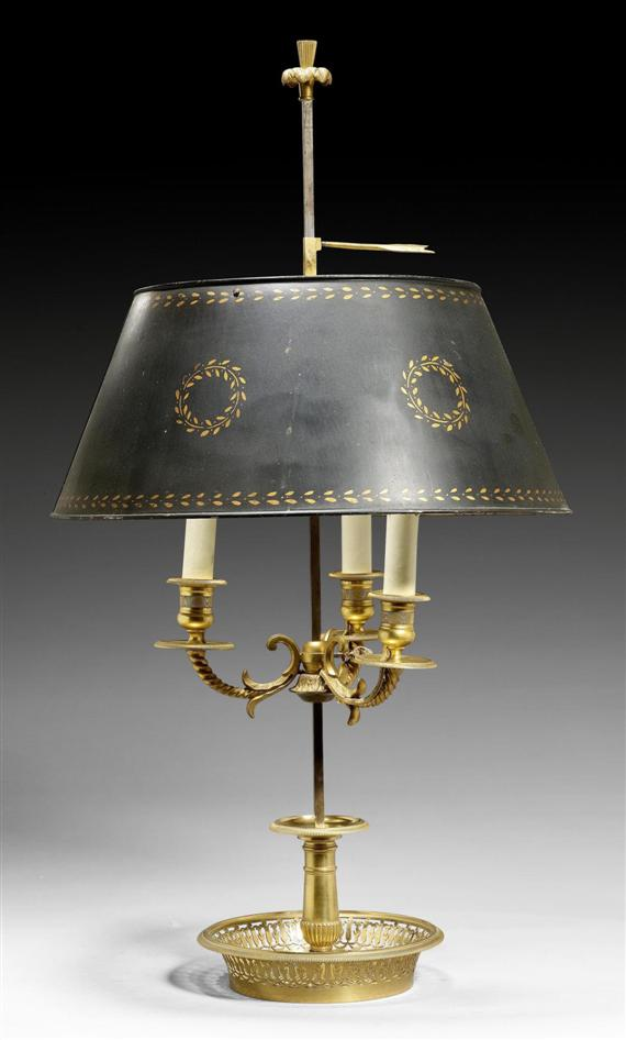 BOUILLOTTE LAMP Louis XVI Paris 18th 19th century Bronze brass