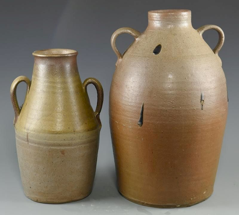2 Middle TN 2 Handled Pottery Jars 1st item Middle