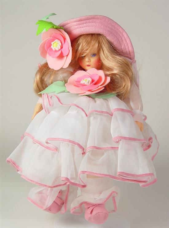 Anili Italian Felt Doll Felt doll with painted facial features