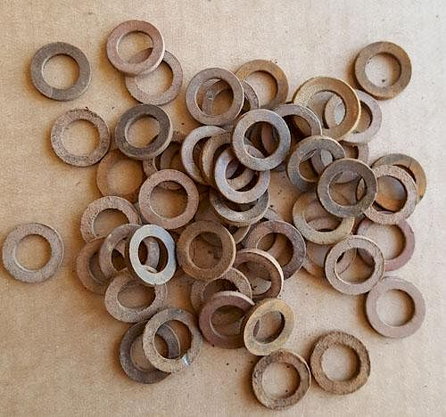 Leather house gaskets circa WWII Navy Item G141 Quantity 52