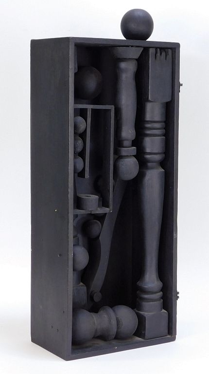 Louise Nevelson Black Wood Assemblage Sculpture New York Russia 1899