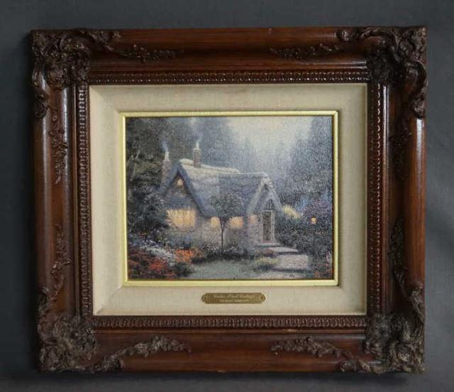Thomas Kinkade Cedar Nook Cottage S N Canvas Print 10