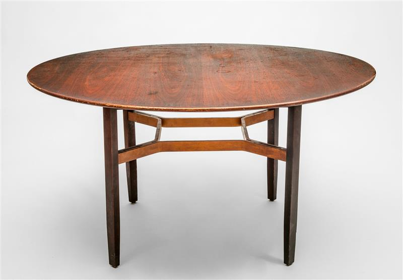 Dining Table Lewis Butler for Knoll c 1960 Walnut maple