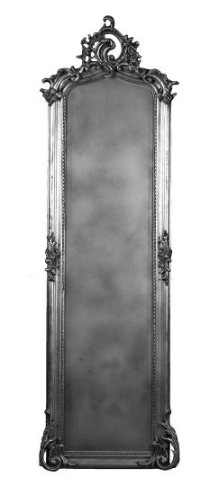 Tall Narrow Carved Giltwood Pier Mirror in the Napoleon III