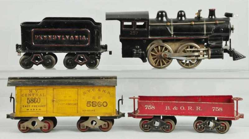 Cast Iron Knapp Steam Freight Train Set Description Includes 257