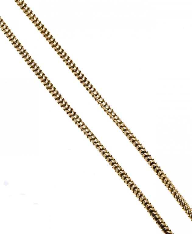 A GOLD BRAZILIAN CHAIN 78cm l early 20th c 23g