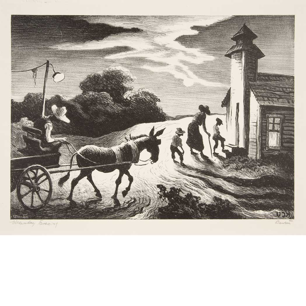 0 Thomas Hart Benton 1889 1975 PRAYER MEETING FATH 73