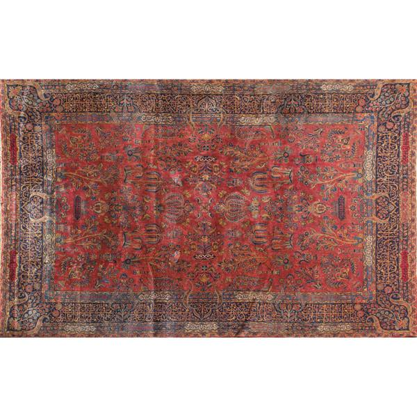 KASHAN Oriental room size carpet with all over pattern on