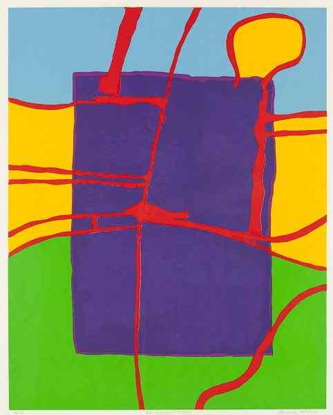 Norbert Irvine NC Reverberant Crops silkscreen on paper numbered 4