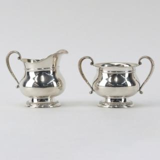 International Sterling Silver Prelude Creamer Sugar Stamped and numbered C147