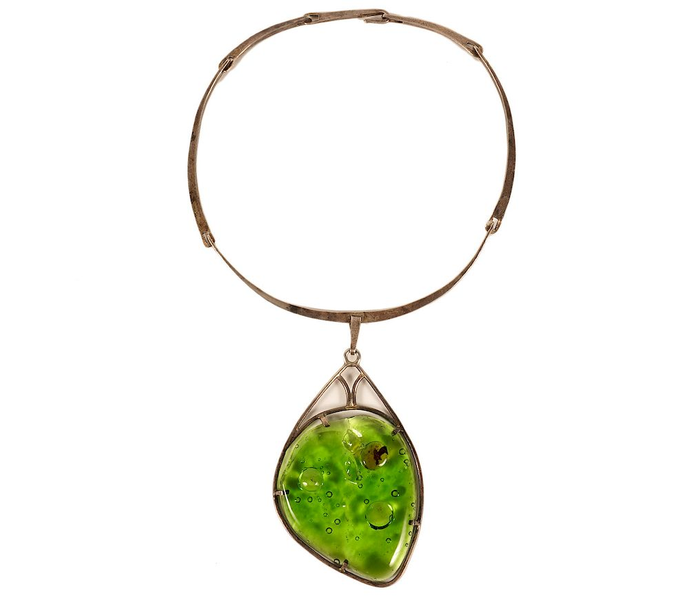 George Dancy Sterling Silver Glass Choker George Dancy sterling silver