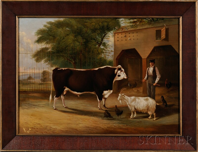 Thomas Kirby Van Zandt Albany New York 1814 1886 Barnyard
